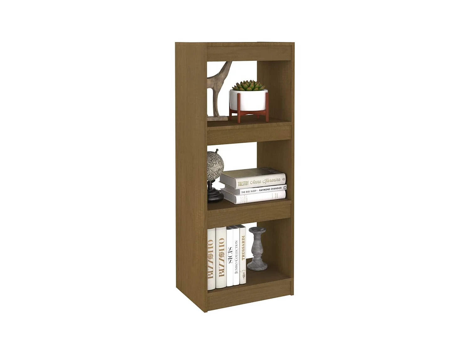 Bibliothèque/Séparateur de pièce Marron miel 40x30x103,5 cm Pin