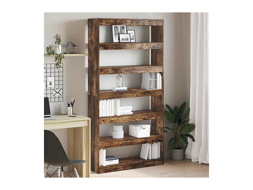 Bibliothèque Marron Bois d'ingénierie