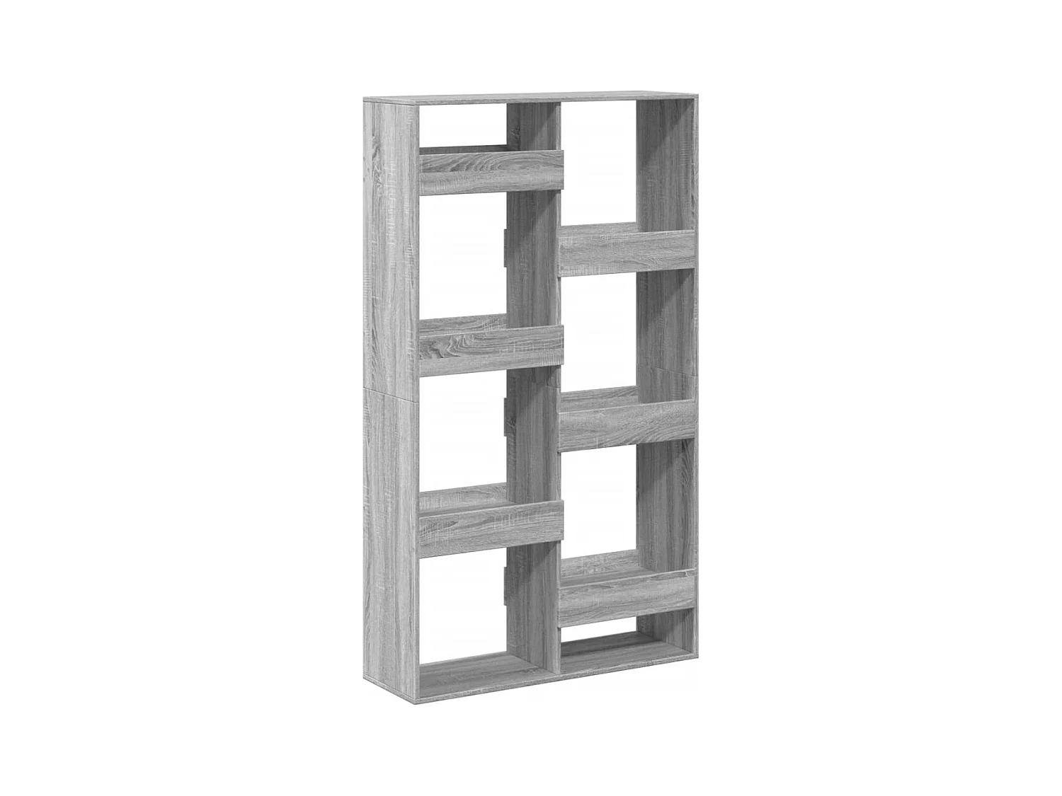 Sonoma grijze boekenkast 100x33x175 cm bewerkt hout