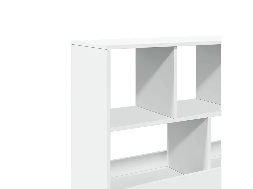 Parete divisoria bianca 100x33x94,5 cm in legno ingegnerizzato