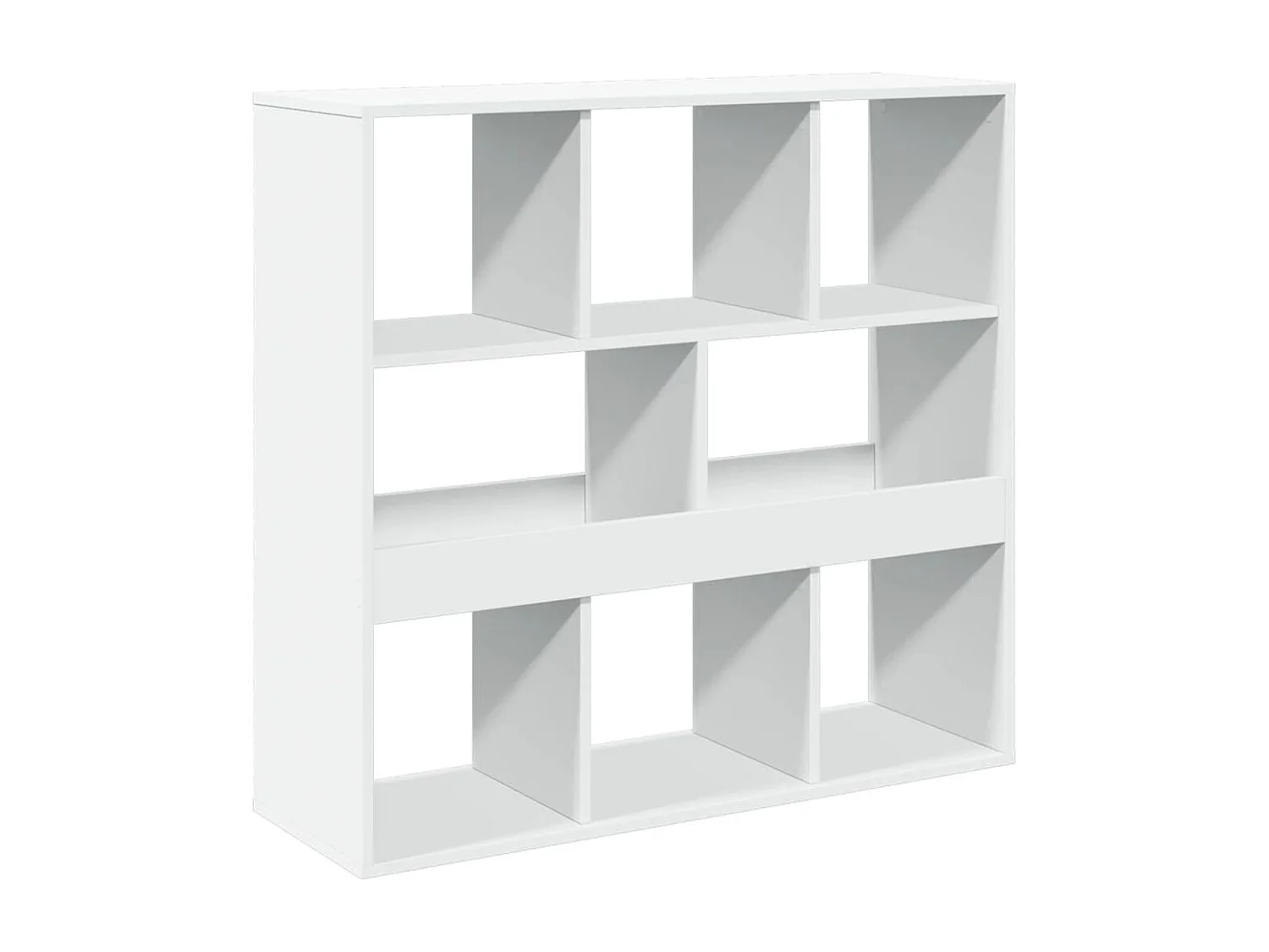 Parete divisoria bianca 100x33x94,5 cm in legno ingegnerizzato