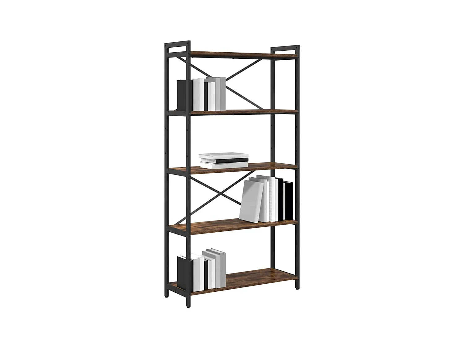 Bibliothèque Chêne fumé 80 x 30 x 153 cm Bois d'ingénierie