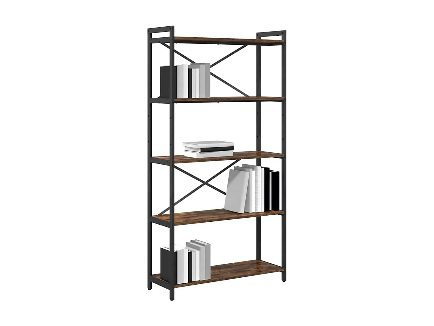 Bibliothèque Chêne fumé 80 x 30 x 153 cm Bois d'ingénierie