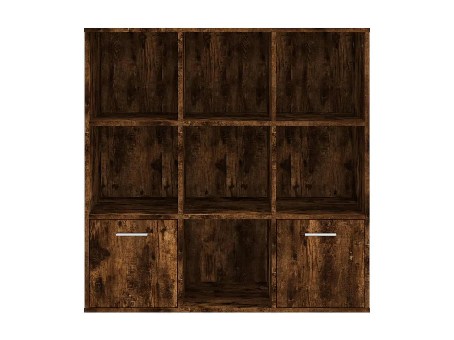 Armoire à livres Chêne fumé 98x30x98 cm