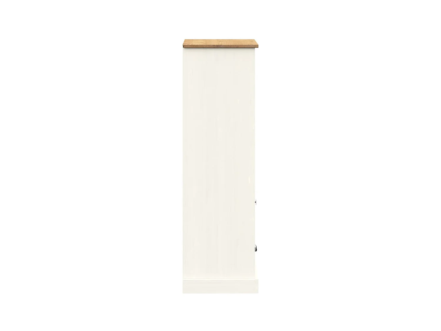 Bibliothèque VIGO blanc 60x35x114,5 cm bois massif de pin