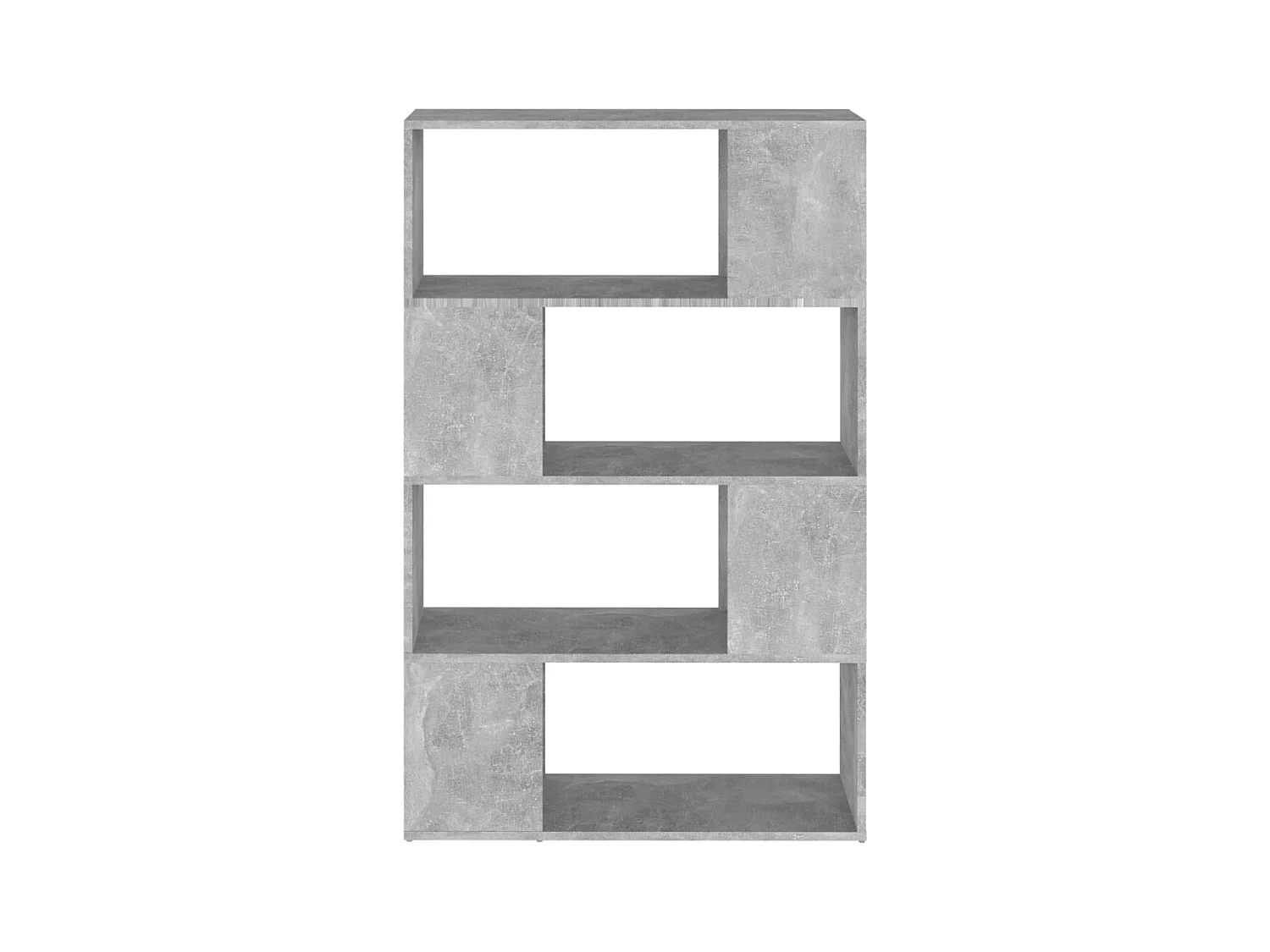Boekenkast/kamerverdeler betongrijs 80x24x124,5 cm