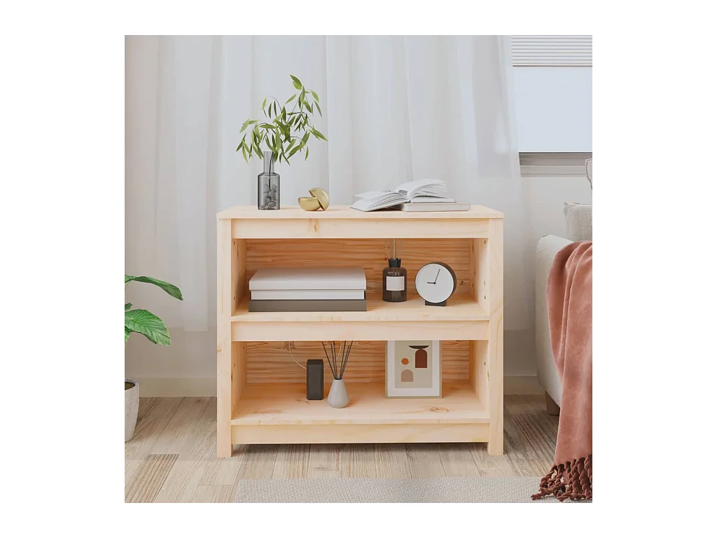 Bibliothèque 80x35x68 cm Bois de pin massif