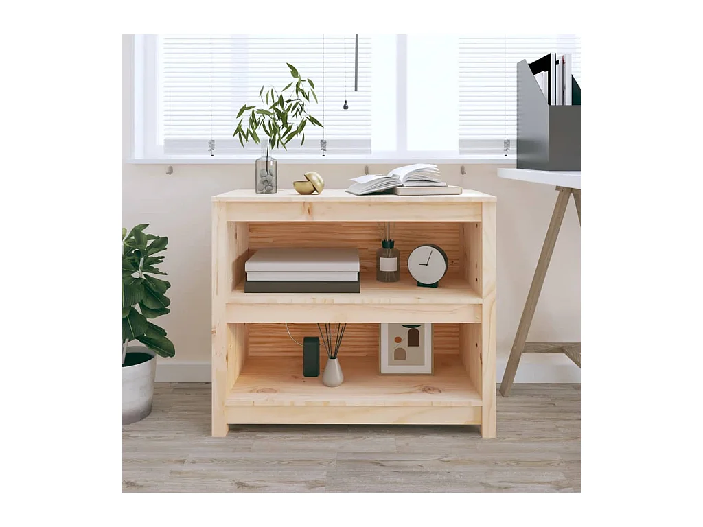 Bibliothèque 80x35x68 cm Bois de pin massif