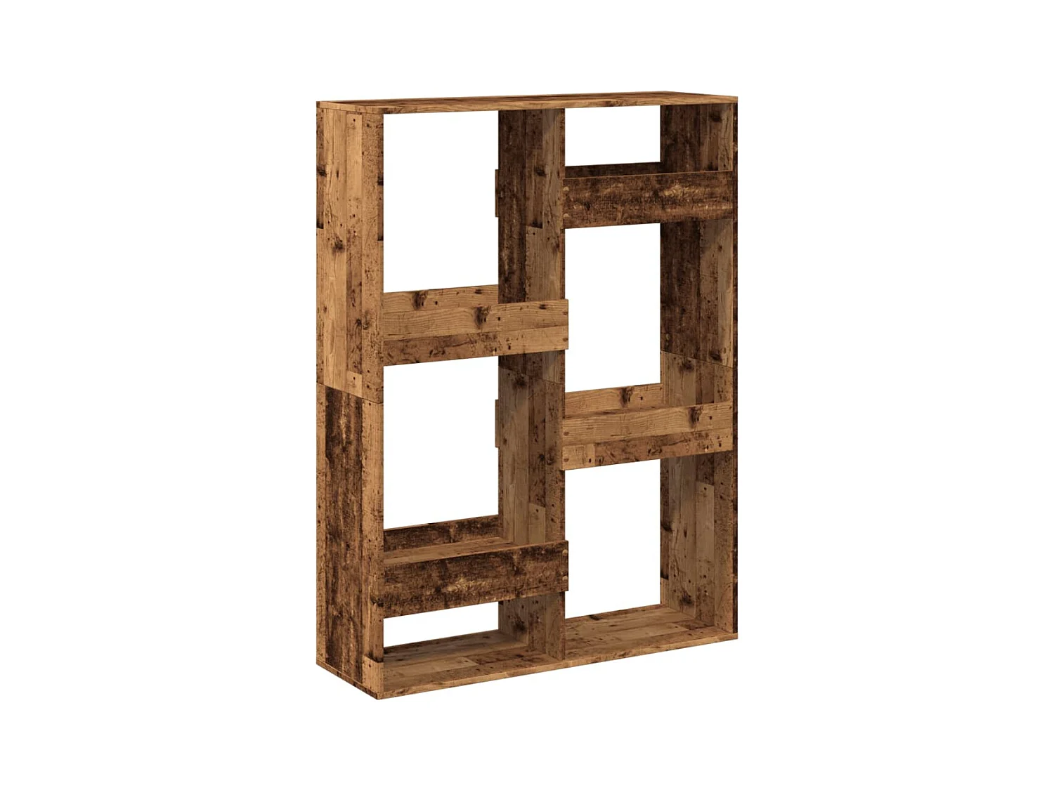 Oude houten scheidingswand 100x33x135cm bewerkt hout