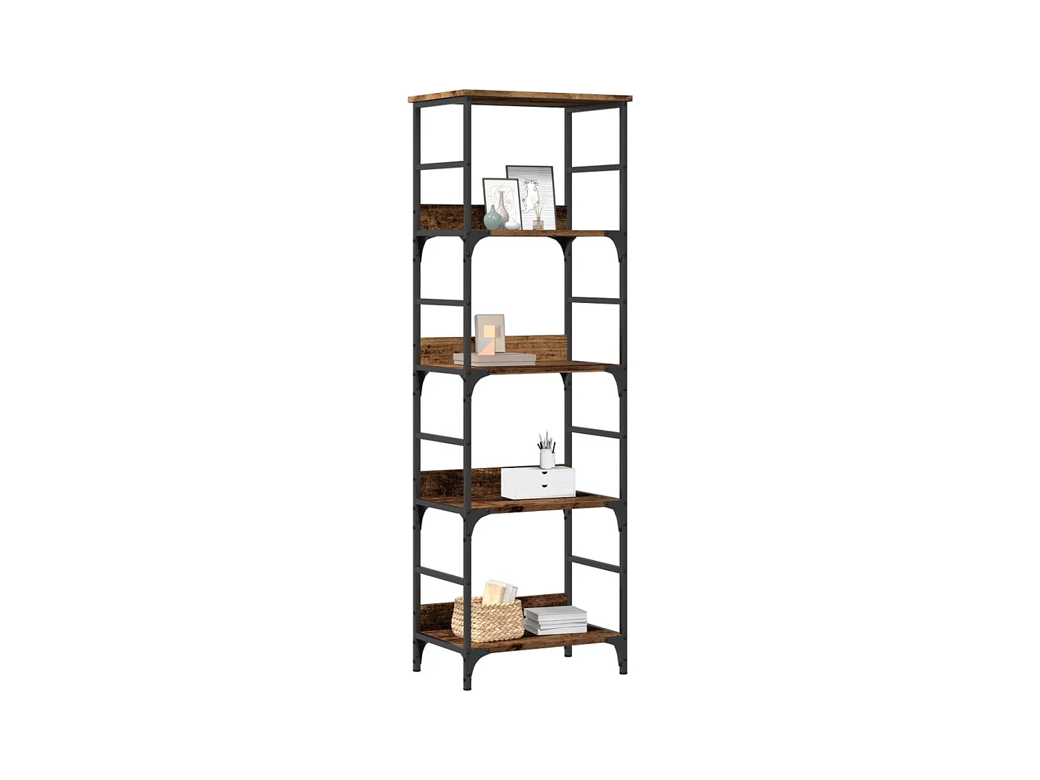 Bibliothèque vieux bois 50x33x153 cm bois d'ingénierie