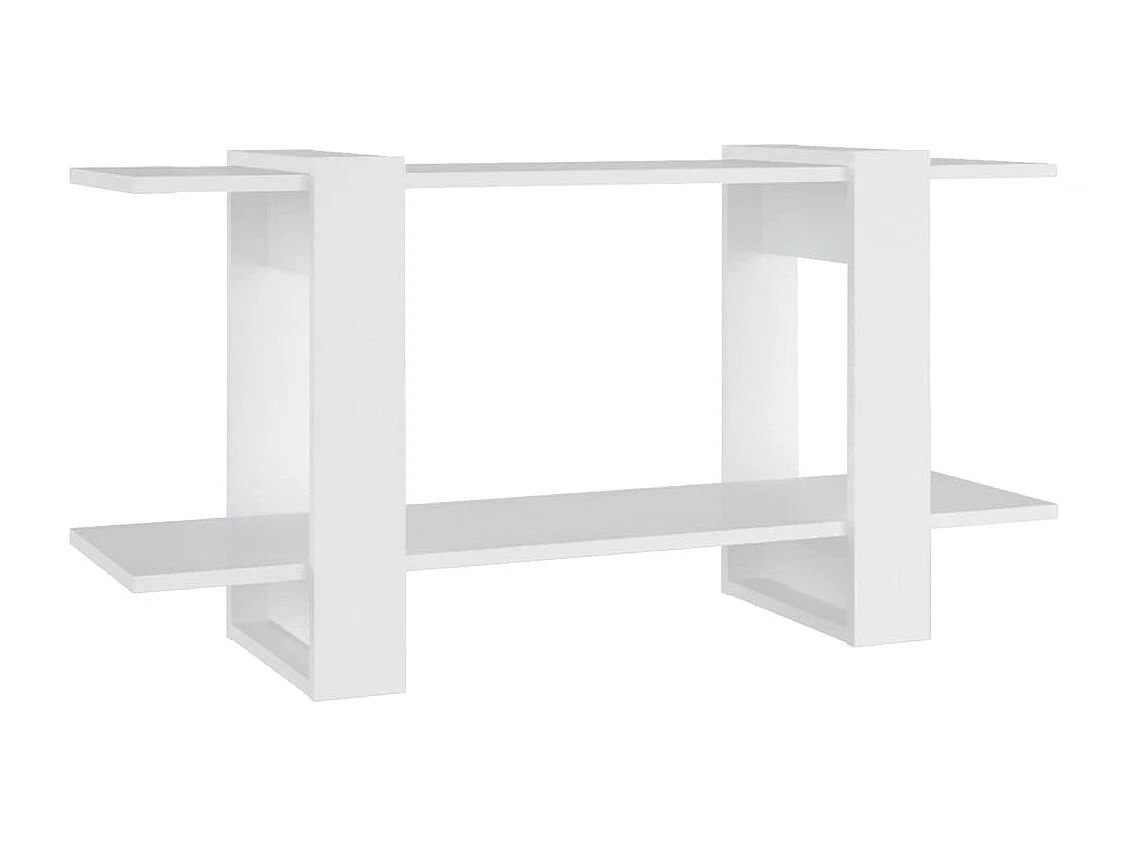 Bibliothèque Blanc 100x30x51 cm Bois d'ingénierie