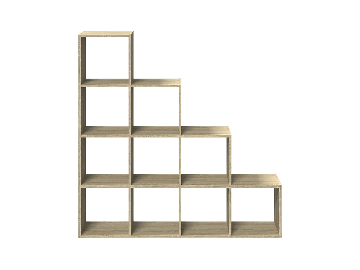 Étagère séparatrice de pièce 4 niveaux chêne sonoma