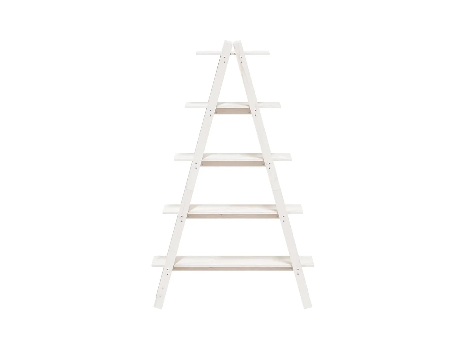 Étagère 5 niveaux en forme de A 110x40x180,5 cm bois pin massif