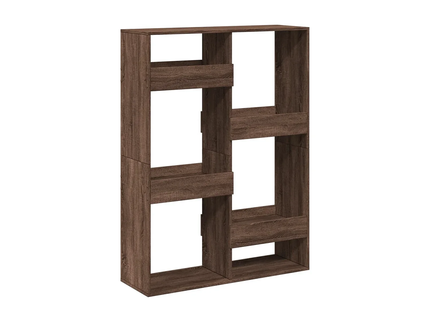 Bruine eiken scheidingswand 100x33x135cm bewerkt hout