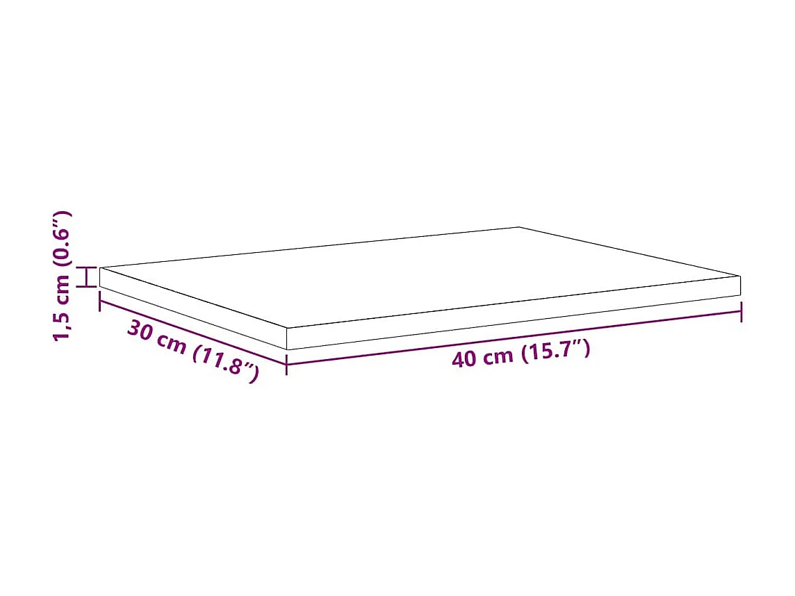 Étagère à livres 4 pcs Noir 40 x 30 x 1.5 cm Bois d'ingénierie