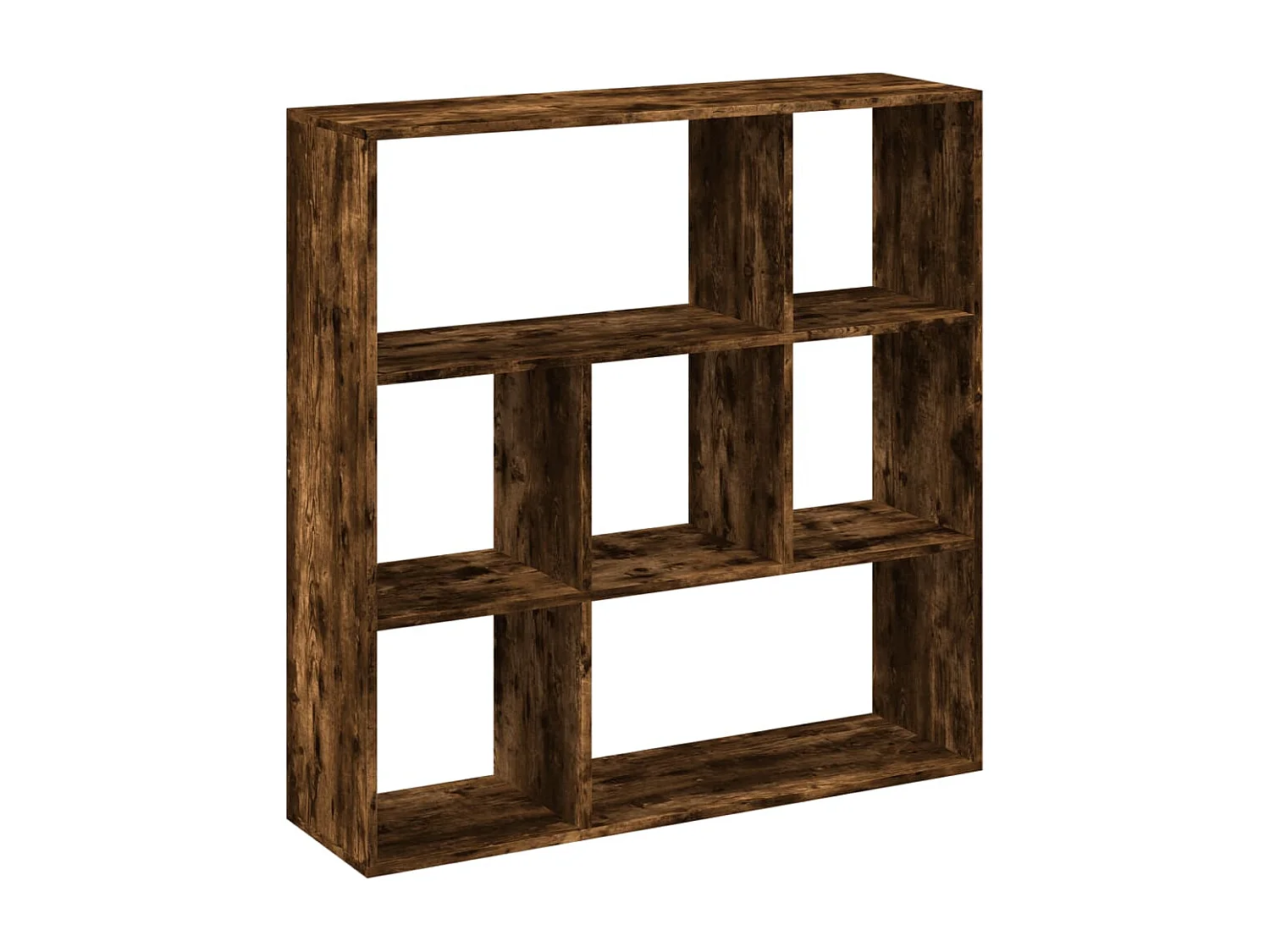 Estante separador de ambientes roble ahumado 102x29x103,5 cm