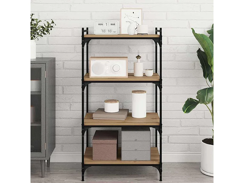 Libreria 4 pezzi Marrone 60 x 40 x 1,5 cm