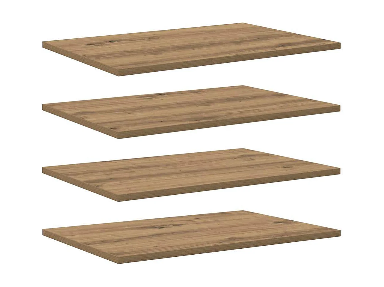 Étagère à livres 4 pcs Marron 60 x 40 x 1.5 cm