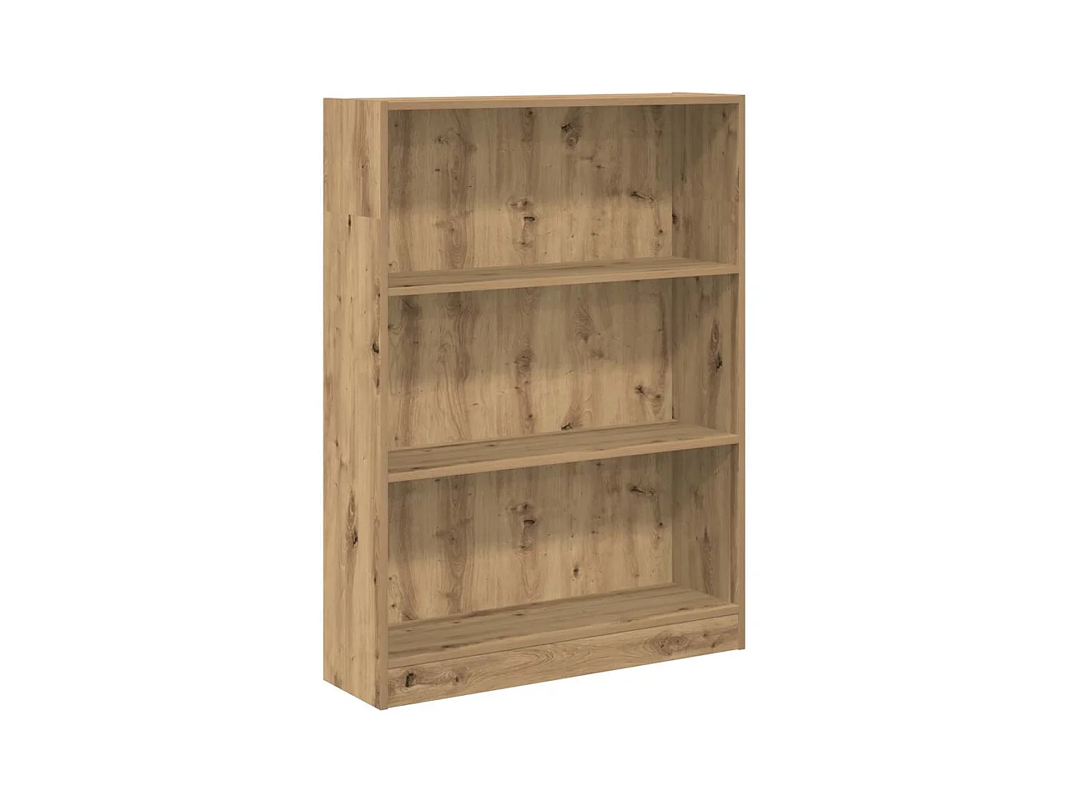 Bibliothèque chêne artisanal 80x24x109 cm bois d'ingénierie