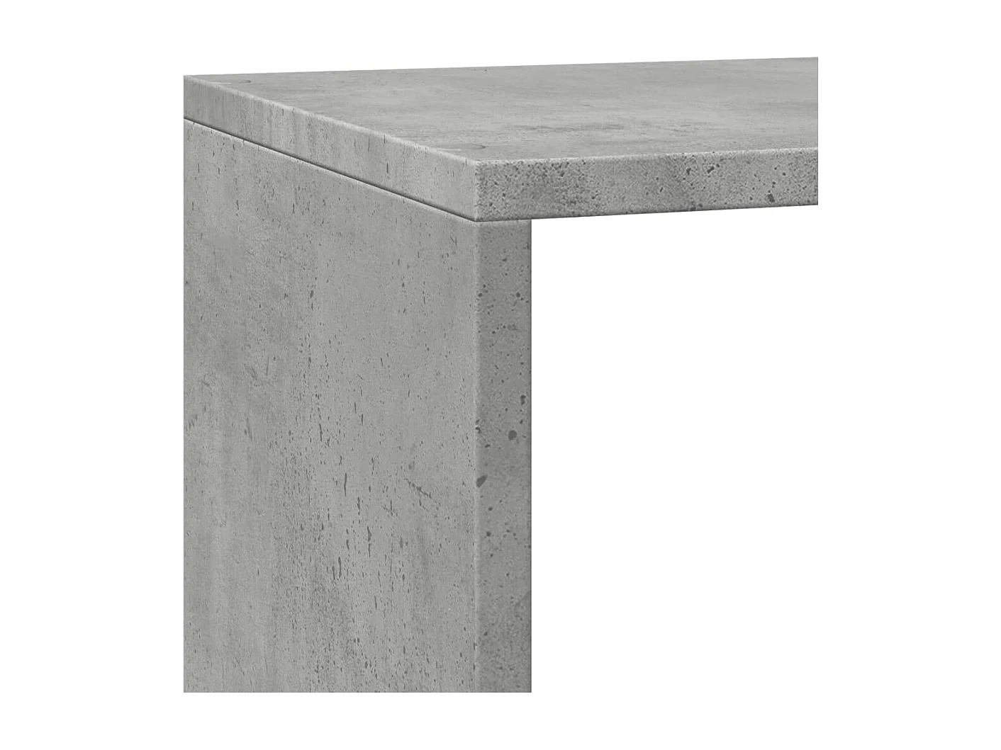 Estante divisor de ambientes de 3 niveles en gris hormigón