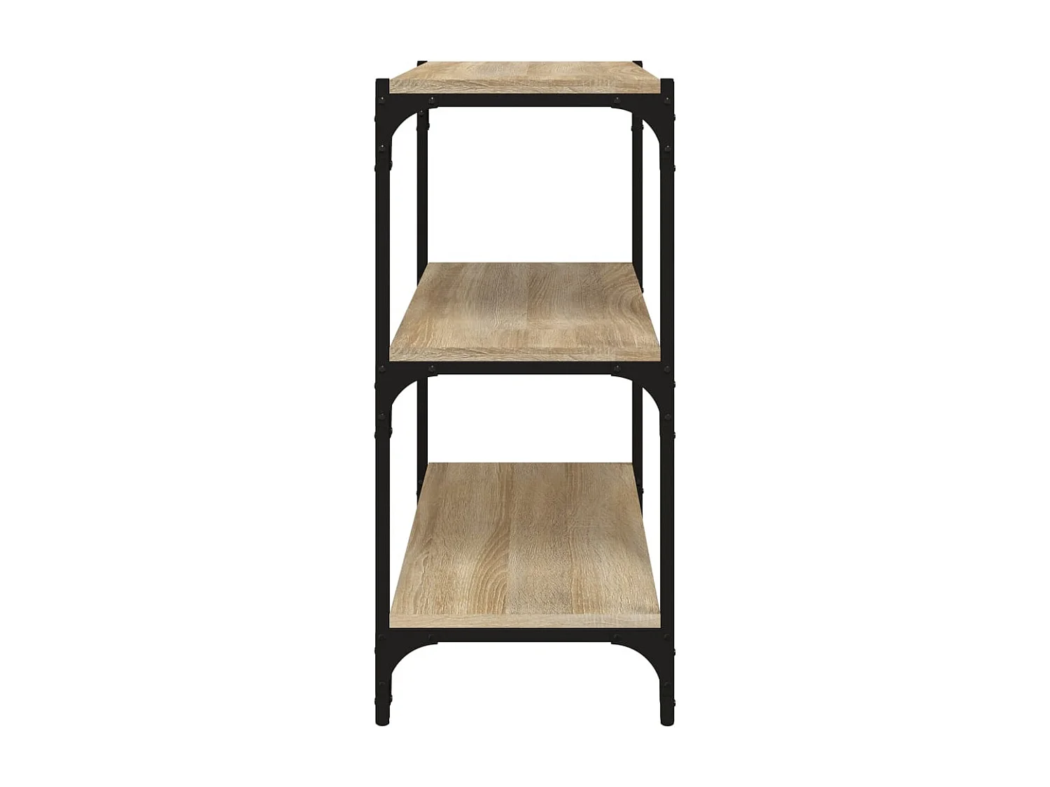 Bibliothèque Chêne Sonoma 60x33x70,5 cm Bois d'ingénierie acier