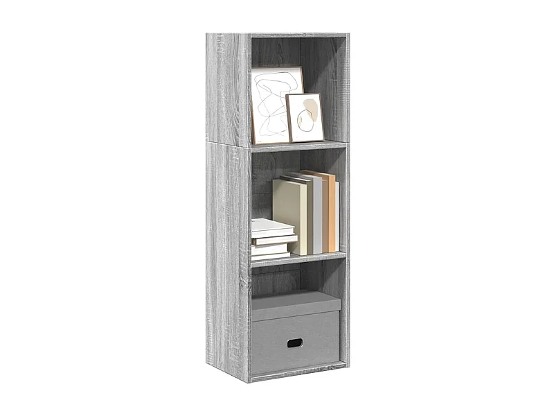 Librería Sonoma gris 40x30x114 cm madera de ingeniería