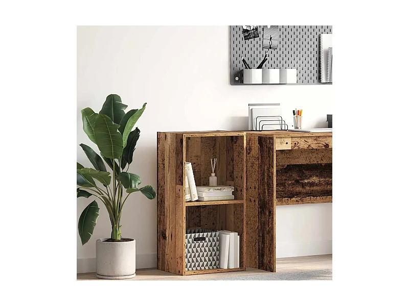 Bibliothèque vieux bois 40x30x77 cm bois d'ingénierie