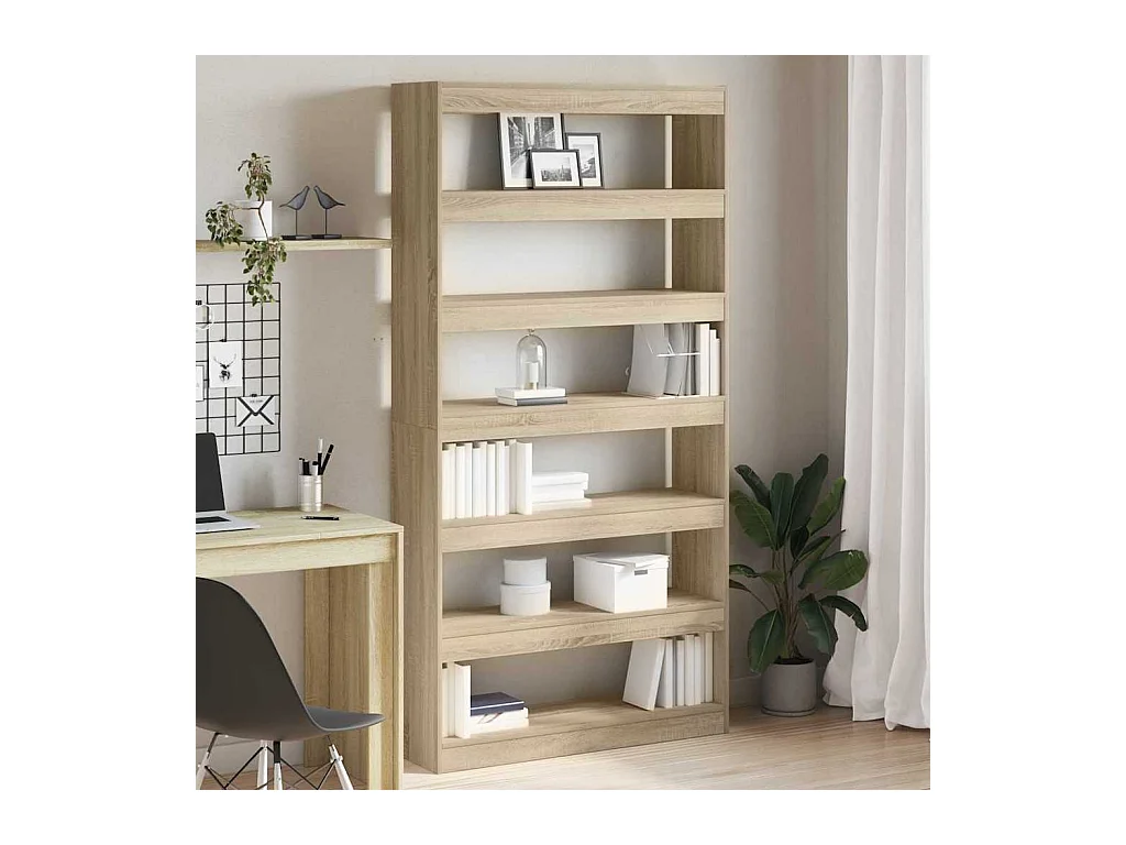 Bibliothèque Marron Bois d'ingénierie