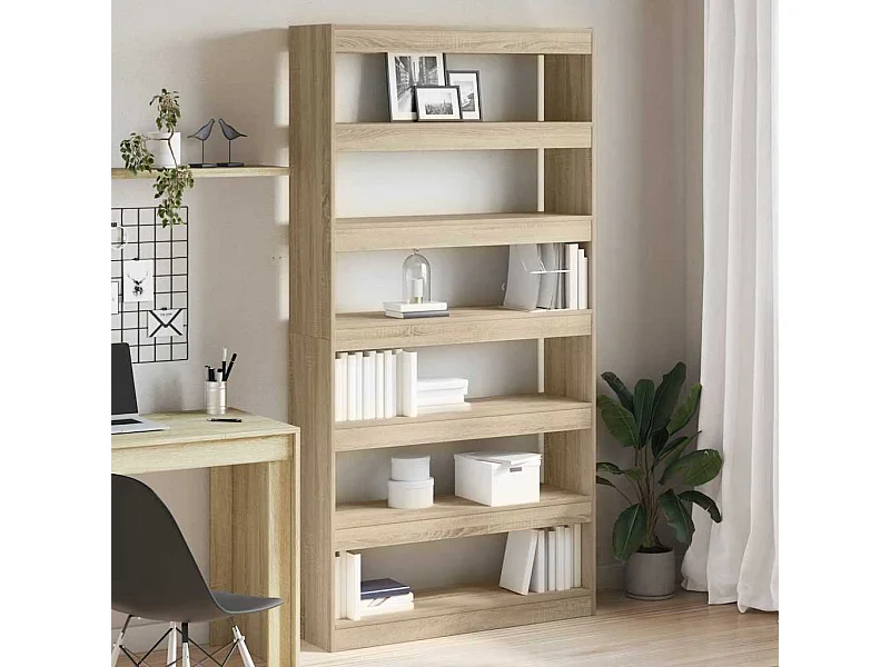 Bibliothèque Marron Bois d'ingénierie