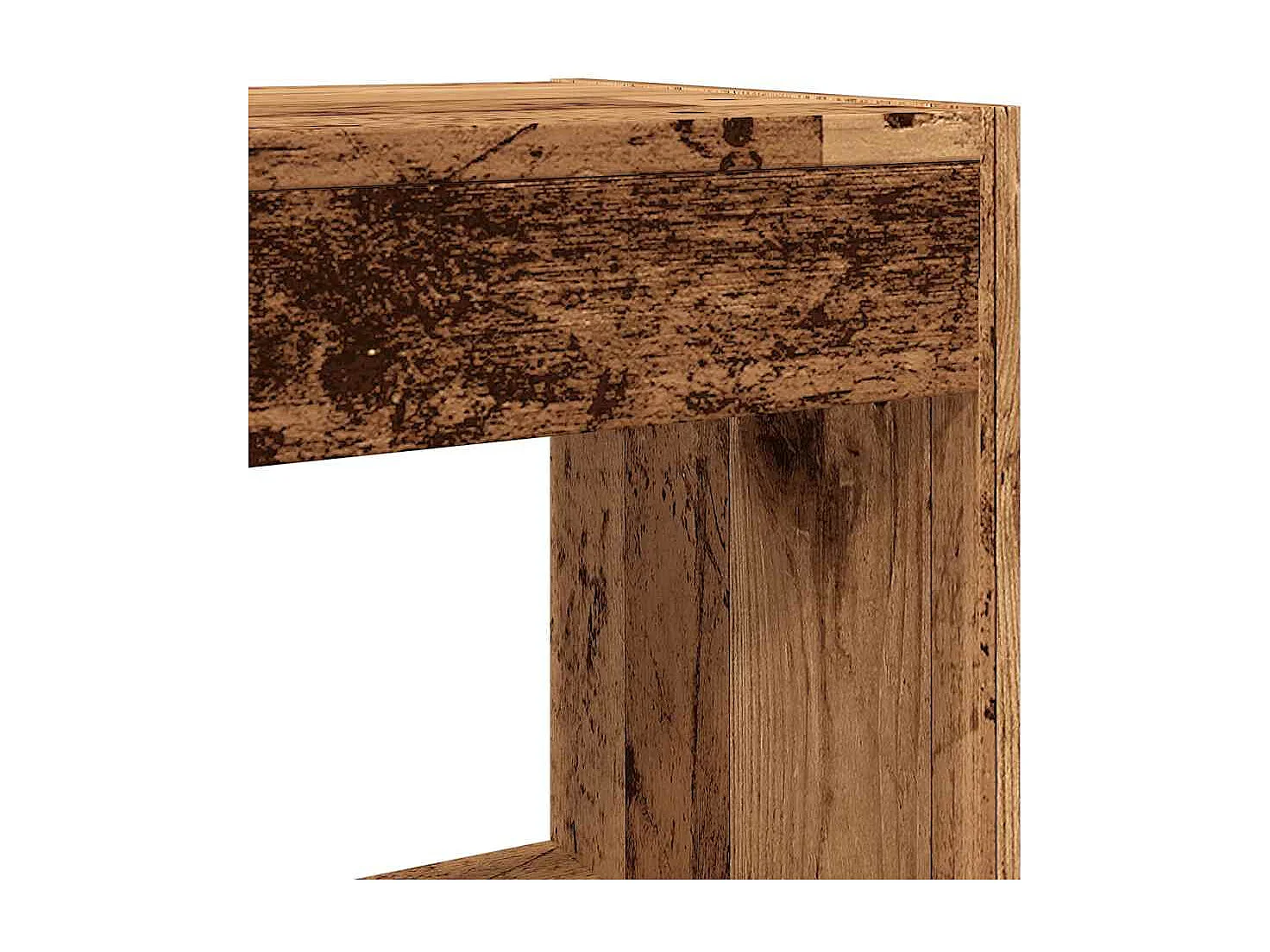 Bibliothèque/Séparateur de pièce vieux bois 80x30x72 cm