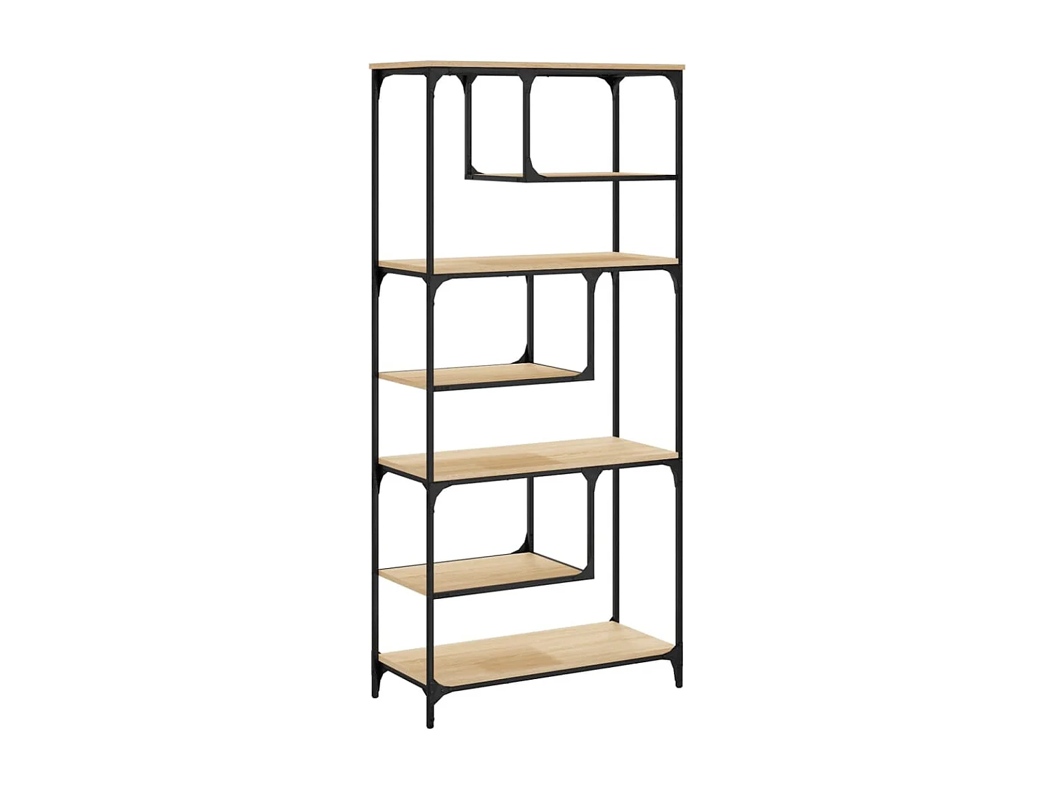 Bibliothèque chêne sonoma 81x36x176 cm bois d'ingénierie