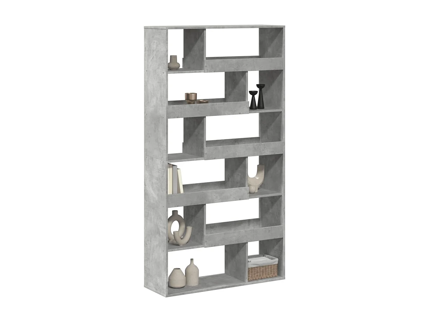 Parete divisoria in legno ingegnerizzato grigio cemento