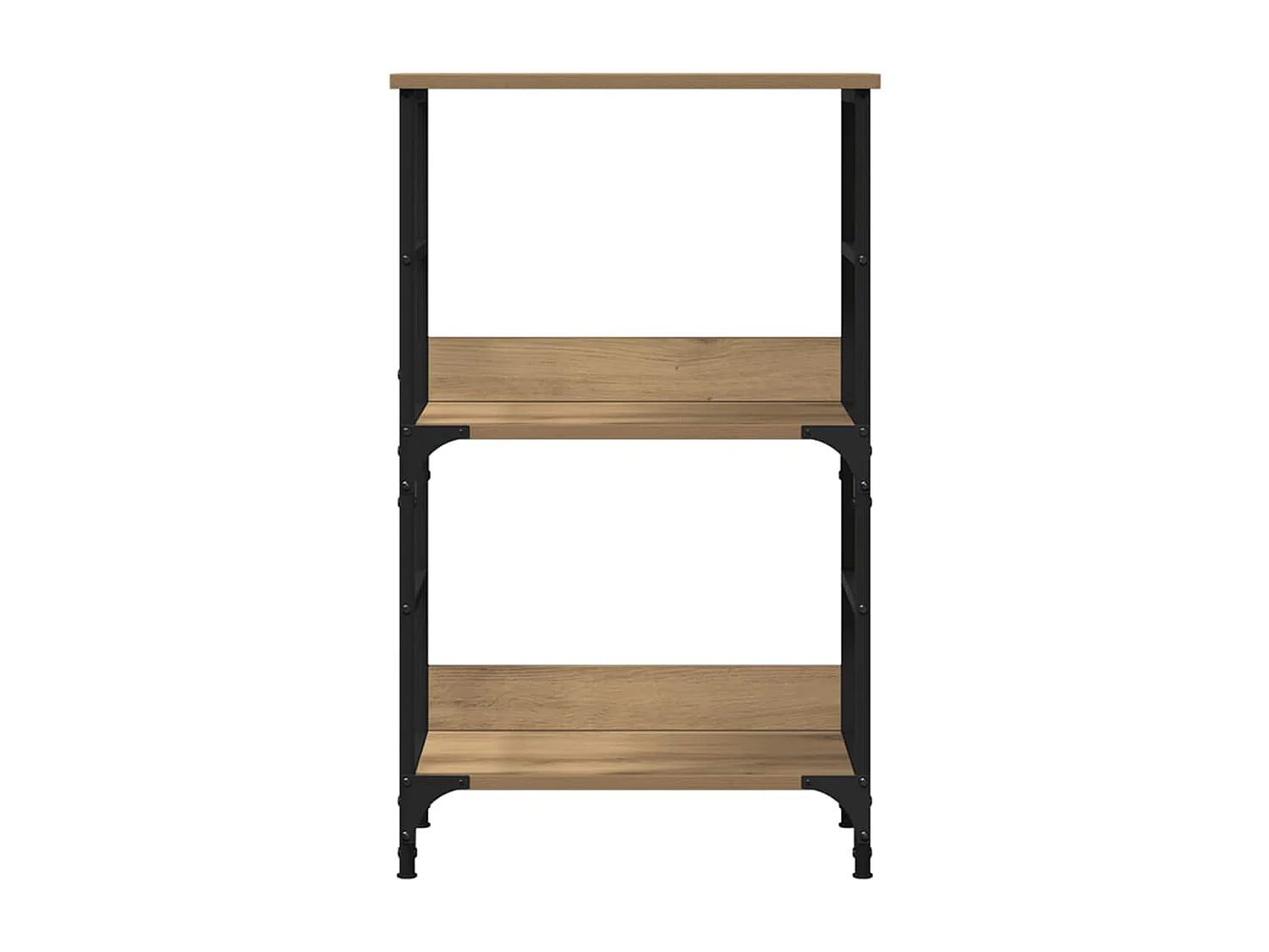 Bibliothèque chêne artisanal 50x33x82 cm bois d'ingénierie