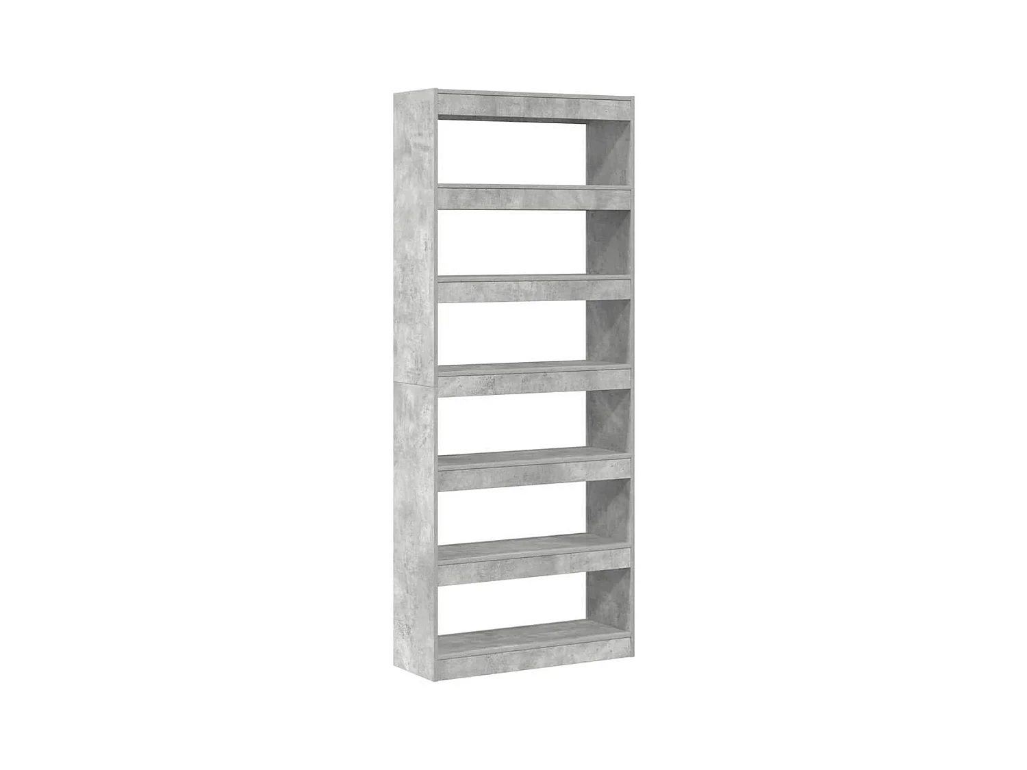 Librería de hormigón gris 80 x 30 x 198 cm Madera de ingeniería