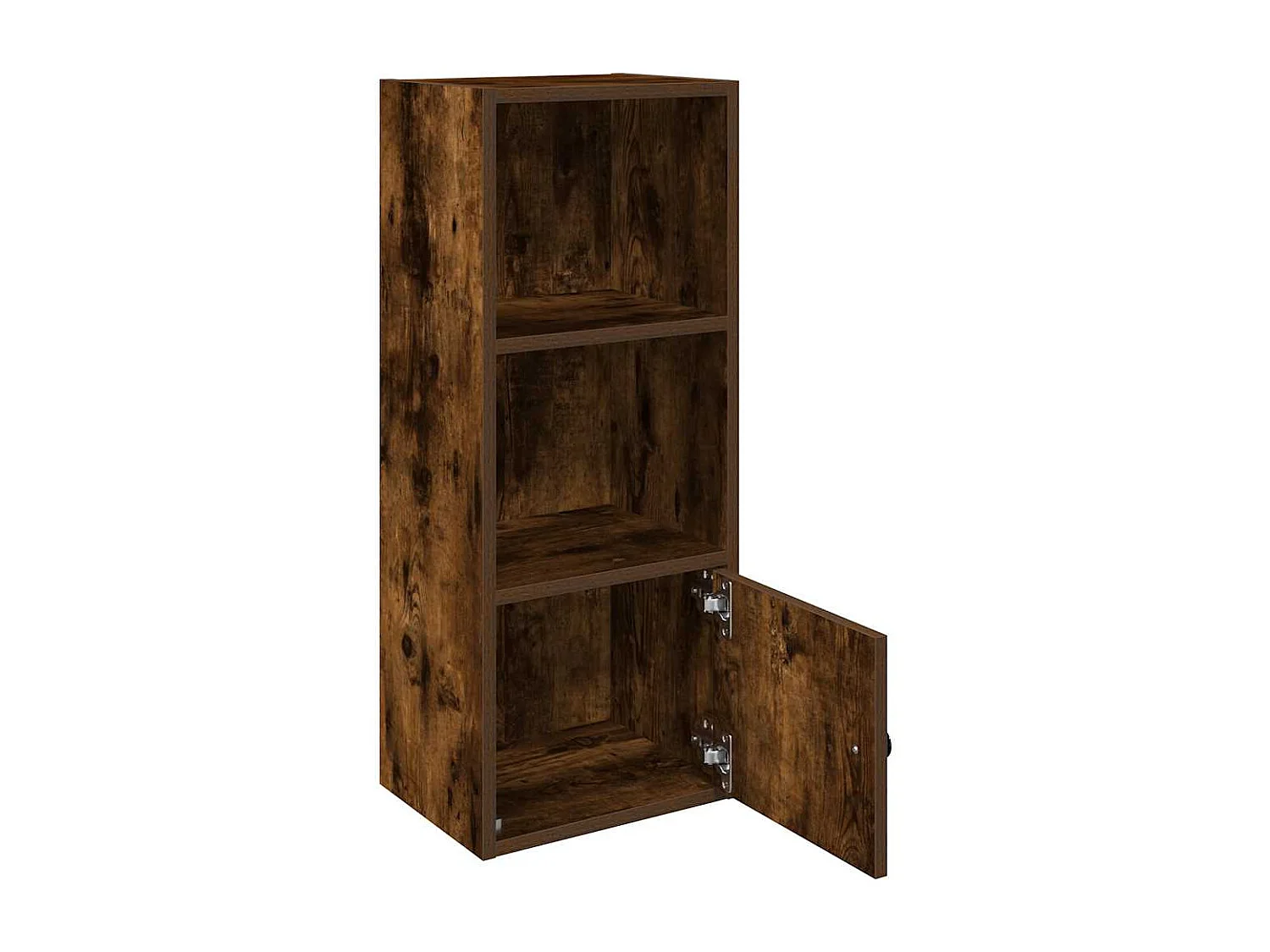 Bibliothèque chêne fumé 31x24x77 cm bois d'ingénierie