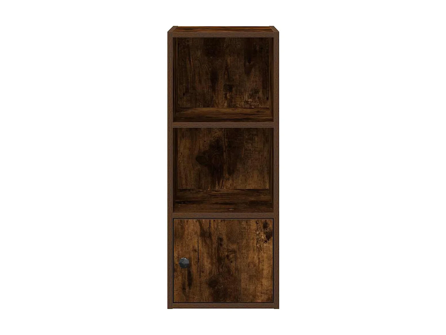 Bibliothèque chêne fumé 31x24x77 cm bois d'ingénierie