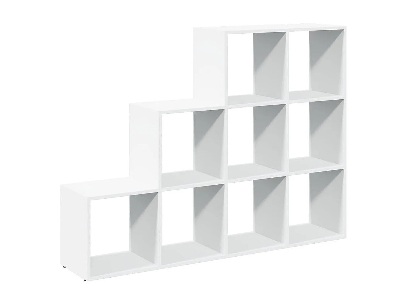 Scaffale divisorio a 3 ripiani bianco 137,5x29x103,5cm