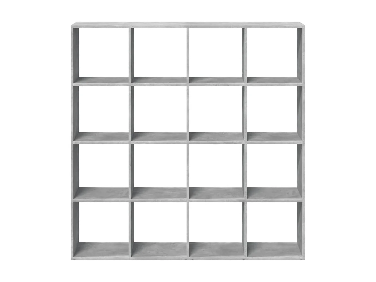 Libreria grigio cemento 137,5x29x137,5 cm in legno ingegnerizzato
