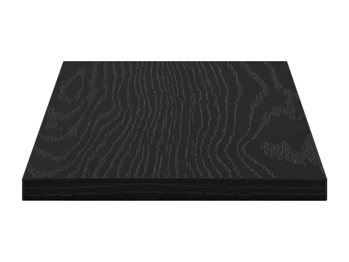 Étagère à livres 4 pcs Noir 40 x 20 x 1.5 cm Bois d'ingénierie