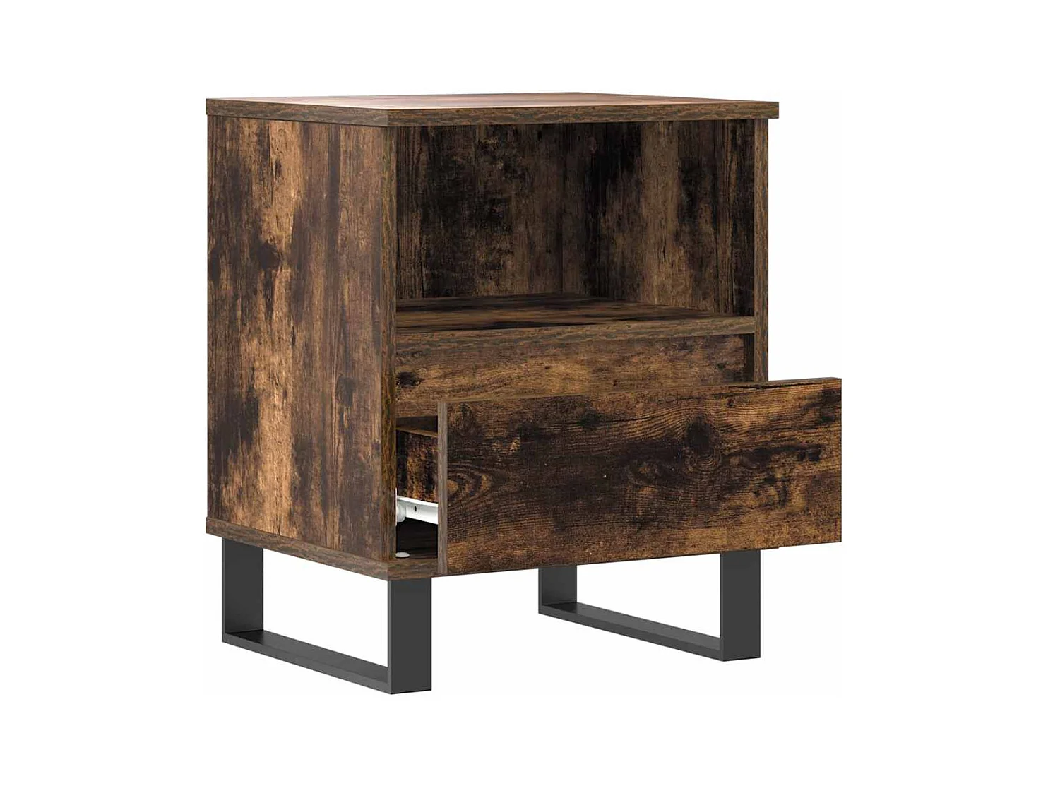 Tables de chevet 2 pcs chêne fumé 40x35x50 cm bois ingénierie