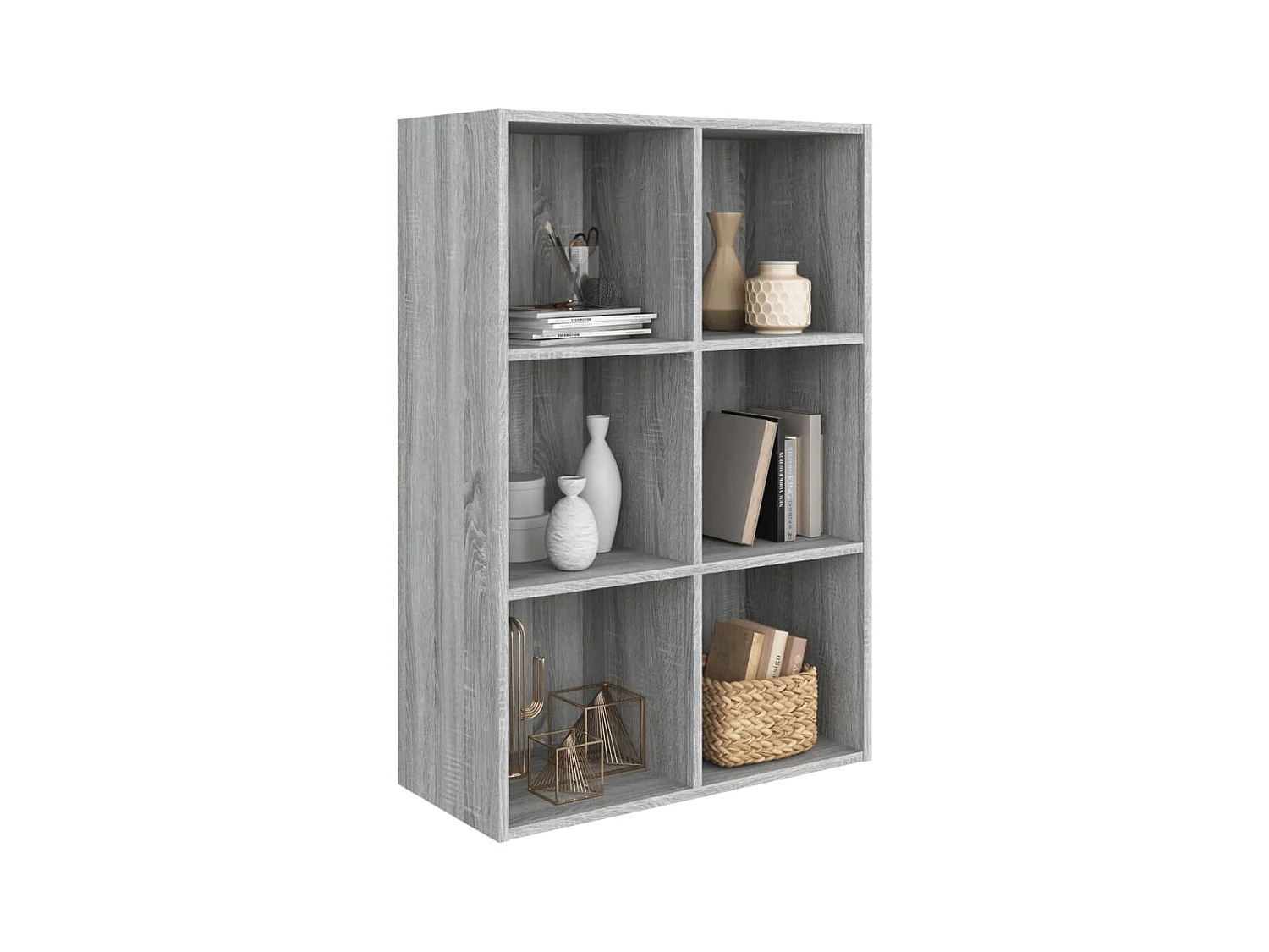 Libreria/Buffet Sonoma Grey 66x30x98 cm in legno ingegnerizzato