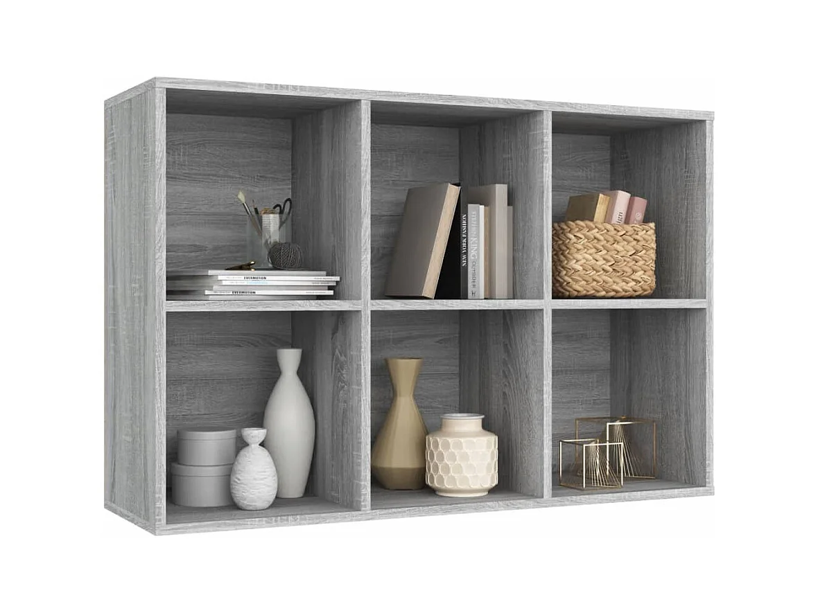 Libreria/Buffet Sonoma Grey 66x30x98 cm in legno ingegnerizzato