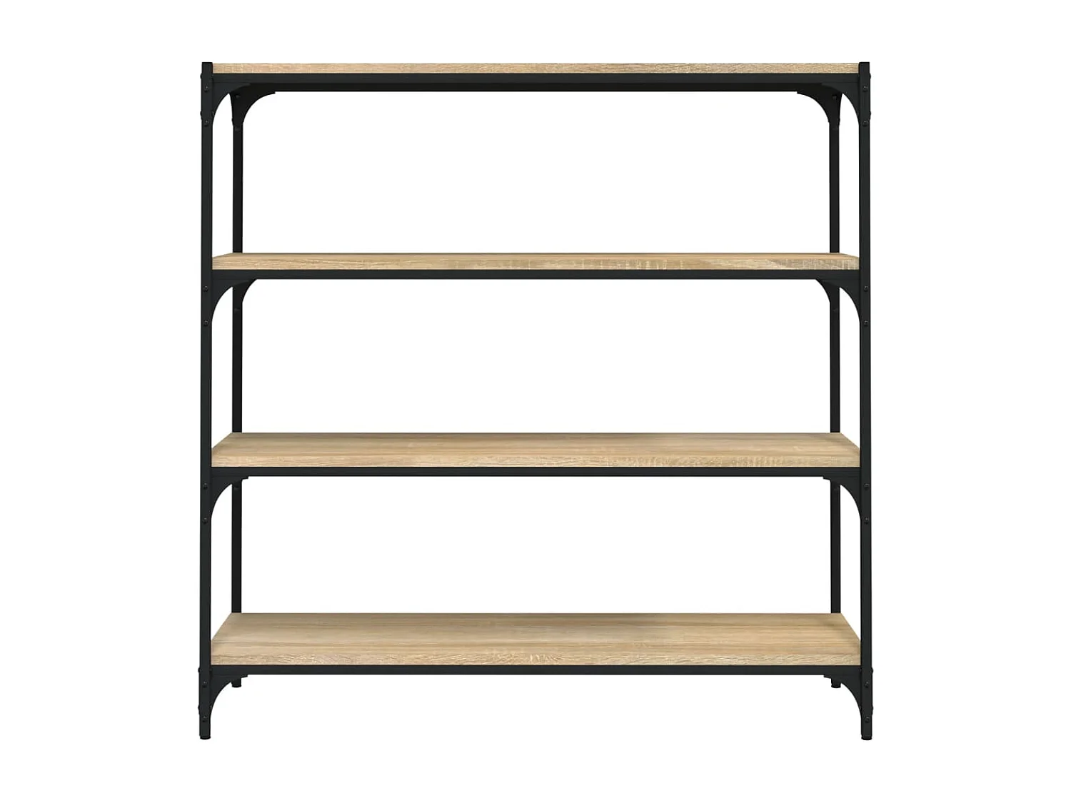 Meuble TV Chêne sonoma 100x33x100 cm Bois d'ingénierie et acier