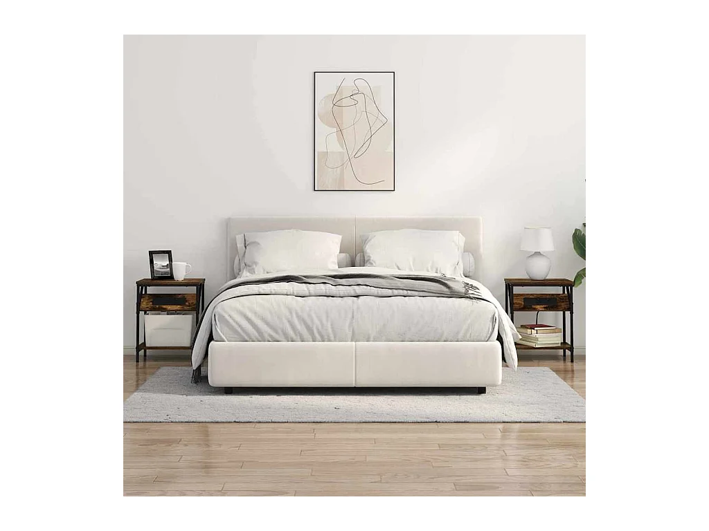 Armoires de chevet 2 pcs Chêne fumé 38 x 30 x 48 cm