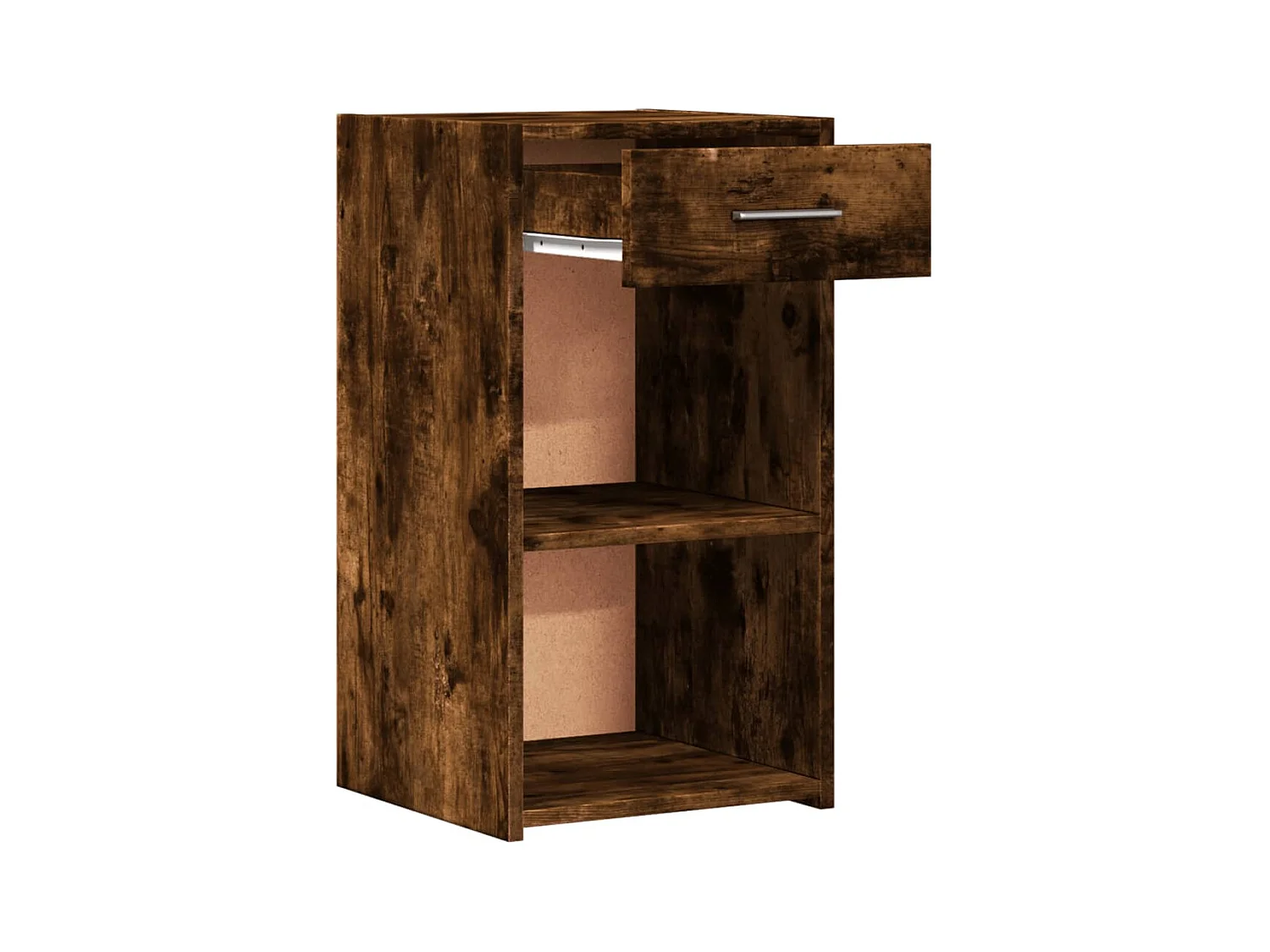 Comodini 2 pezzi rovere affumicato 35x34x65 cm legno ingegnerizzato