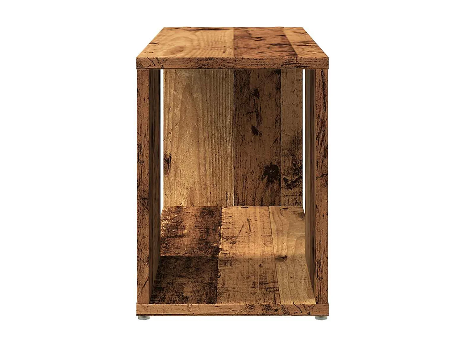 Meuble TV vieux bois 60x24x32cm bois d'ingénierie