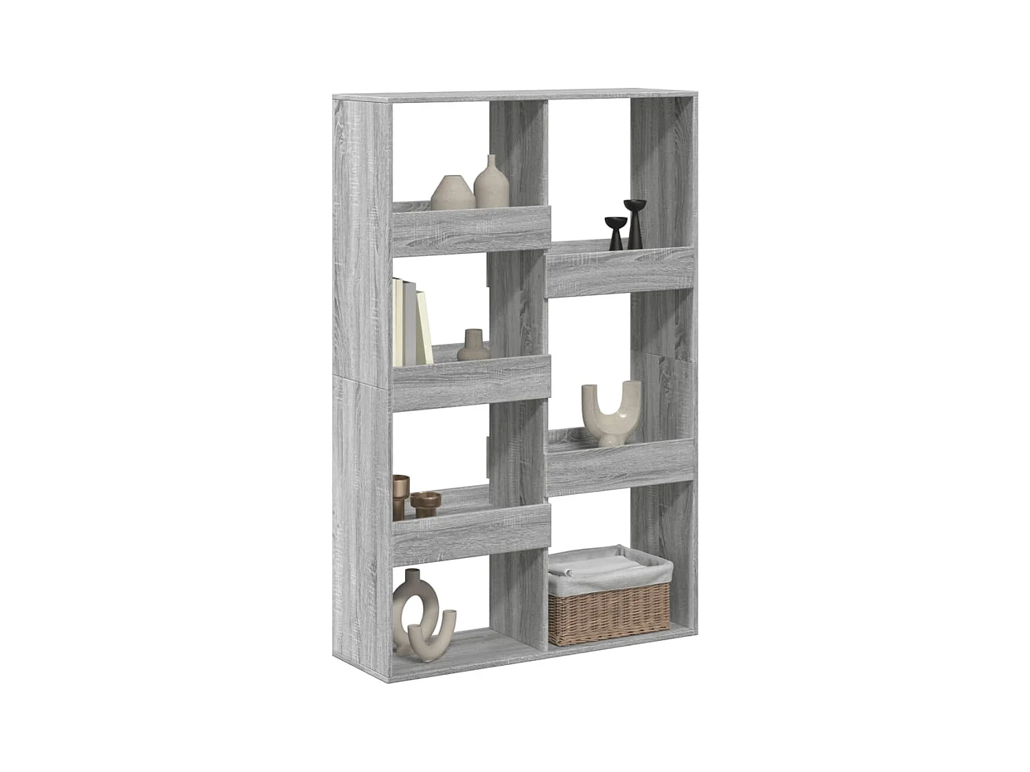 Tabique divisorio de madera de ingeniería gris Sonoma