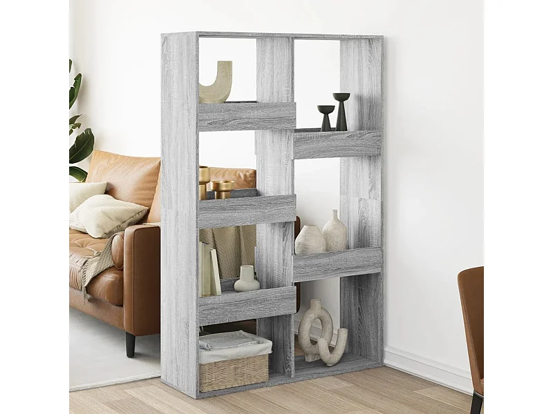 Parete divisoria in legno ingegnerizzato grigio Sonoma