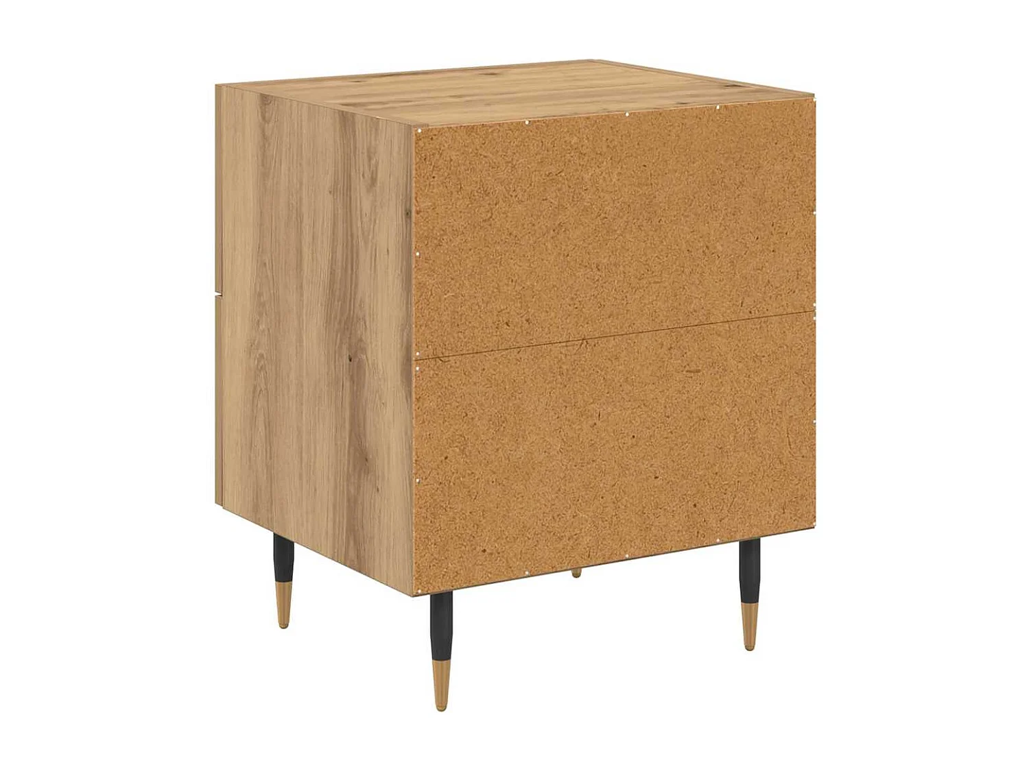 Nachtkastje 2 stuks handgemaakt eiken 40 x 35 x 47,5 cm