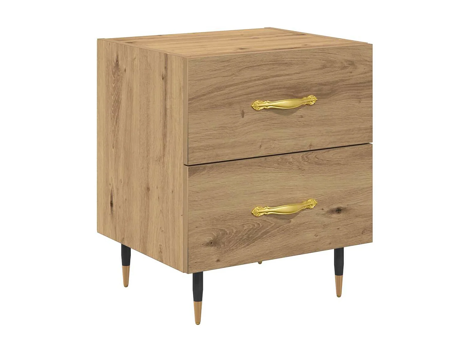 Cabinet de chevet 2 pcs chêne artisanal 40 x 35 x 47.5 cm